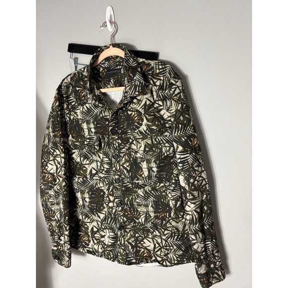 DRYKORN For Beautiful People Men's Green Leaf Print Button Down Size XL - Picture 8 of 9